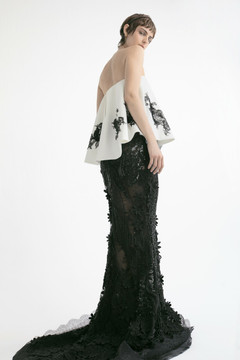 Strapless Top with Slim Skirt Strapless Top with Slim Skirt