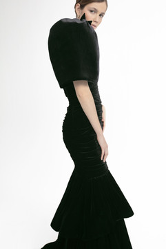 Puff Sleeve Blouse with Flared Skirt Puff Sleeve Blouse with Flared Skirt