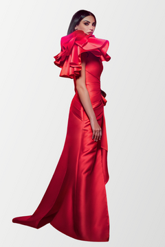 Strapless Draped Evening Dress Strapless Draped Evening Dress