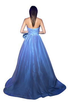 Strapless Taffeta Bow Gown Strapless Taffeta Bow Gown