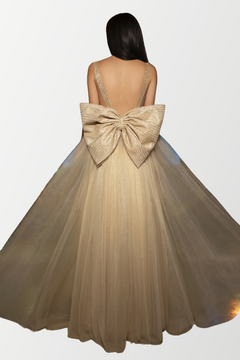 Sleeveless Lace & Tulle Evening Gown Sleeveless Lace & Tulle Evening Gown