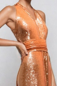 V-Neck Sleeveless Evening Dress V-Neck Sleeveless Evening Dress