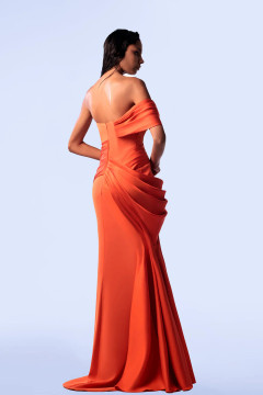 Off-Shoulder Draping Evening Gown Off-Shoulder Draping Evening Gown