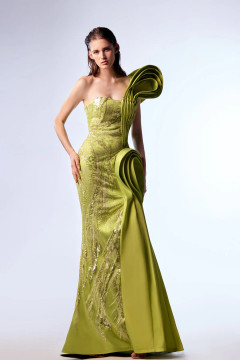 Embroidered One-Shoulder Dress Embroidered One-Shoulder Dress