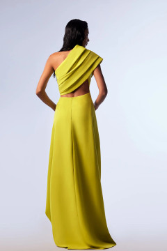 Draped Over One-Shoulder Gown