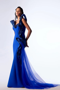 One-Shoulder Dramatic Draped Gown One-Shoulder Dramatic Draped Gown