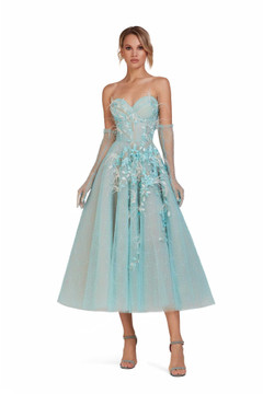 Sweetheart Bodice Midi Dress Sweetheart Bodice Midi Dress