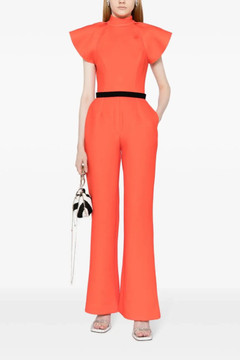 Ruffled Detail Belted Jumpsuit Ruffled Detail Belted Jumpsuit