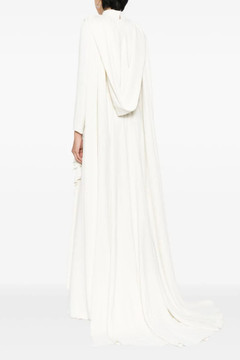 Crepe Kaftan with 3D Laser-Cut Embroidery Crepe Kaftan with 3D Laser-Cut Embroidery
