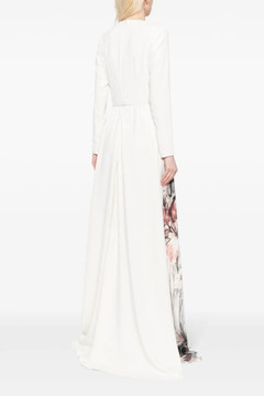 Crepe Flowers Printed Kaftan Crepe Flowers Printed Kaftan