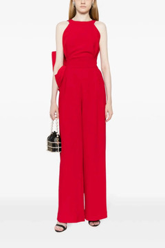 Oversized Bow Crepe Jumpsuit Oversized Bow Crepe Jumpsuit