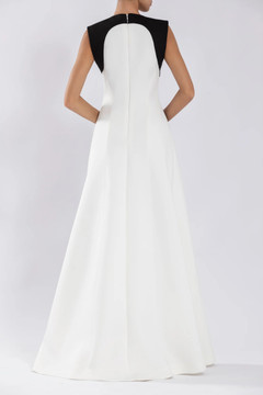 Neoprene Gown with Abstract Cuts Neoprene Gown with Abstract Cuts