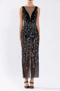 Tulle Dress with Sequin Beading Tulle Dress with Sequin Beading