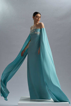 Lace and Crepe Kassandra Gown Lace and Crepe Kassandra Gown