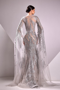 Tulle Embroidery Gown Tulle Embroidery Gown