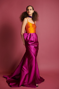 Pebbled Barathea Gown Pebbled Barathea Gown