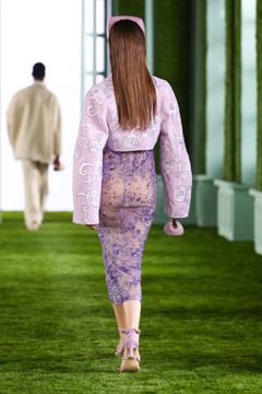 Cropped Crepe Jacket with Tulle Dress Cropped Crepe Jacket with Tulle Dress
