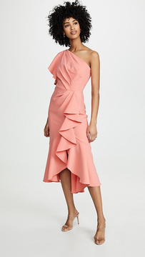 One Shoulder Ruffled Dress One Shoulder Ruffled Dress