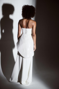 Asymmetrical Peplum Gown Asymmetrical Peplum Gown