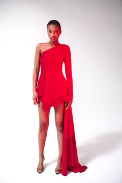 Crepe Short Dress Crepe Short Dress