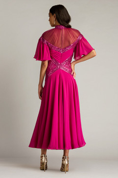 Chiffon Paillette Embroidered Tulle Dress Chiffon Paillette Embroidered Tulle Dress