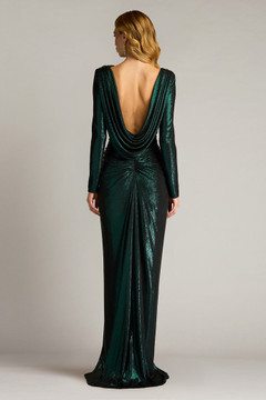 Metallic Jersey Draped Gown Metallic Jersey Draped Gown