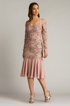 Laser Cut Embroidered Halter Dress Laser Cut Embroidered Halter Dress