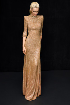Aurora Beaded Sleeved Gown Aurora Beaded Sleeved Gown