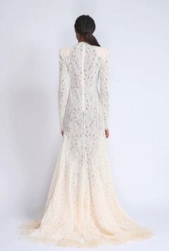 Ivory Lace and Tulle Gown