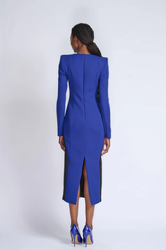 Yves Blue and Onyx Color Blocked Sheath Dress Yves Blue and Onyx Color Blocked Sheath Dress