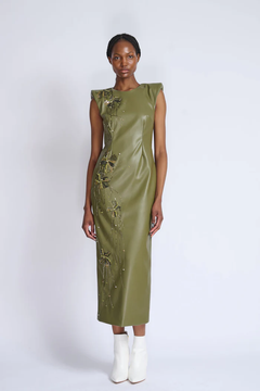 Cactus Vegan Leather Sheath Dress Cactus Vegan Leather Sheath Dress