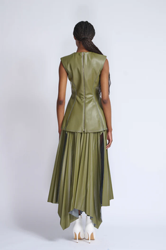 Cactus Vegan Leather Top with Skirt Cactus Vegan Leather Top with Skirt