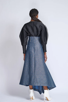 Onyx Gazar Top with Tweed Skirt Onyx Gazar Top with Tweed Skirt