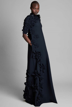 Rembrandt Floral Short Sleeve Gown Rembrandt Floral Short Sleeve Gown