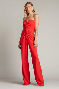 Gathered Strapless Sweetheart Jumpsuit Gathered Strapless Sweetheart Jumpsuit