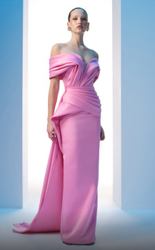 Pleated Bodice Gown Pleated Bodice Gown