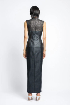 Nailhead Hand Embroidered Sequins Cocktail Dress