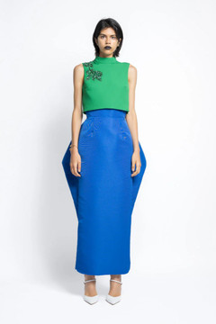 Cady Top with Faille Pencil Skirt Cady Top with Faille Pencil Skirt