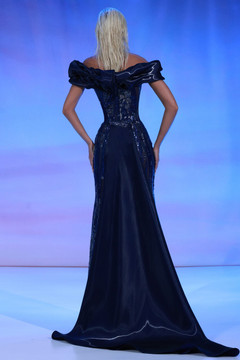 Organza Off Shoulder Gown Organza Off Shoulder Gown