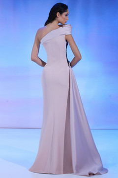 Mikado and Crepe Gown Mikado and Crepe Gown