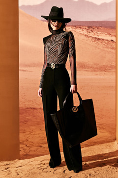 Tulle Shirt with Silk Trousers Tulle Shirt with Silk Trousers