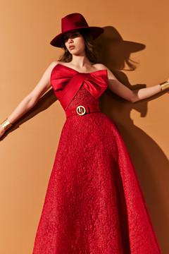 Organza Jacquard Midi Dress Organza Jacquard Midi Dress