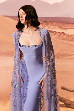 Corset Bodice Crepe Gown Corset Bodice Crepe Gown