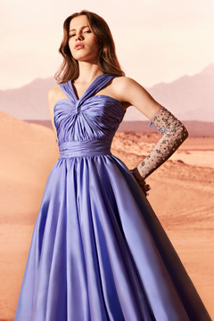 Halter Neck Taffeta Gown Halter Neck Taffeta Gown