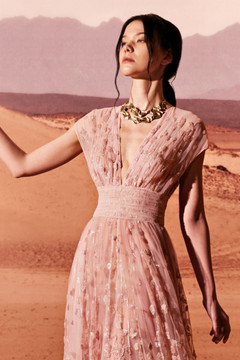 Tulle V-Neck Gown Tulle V-Neck Gown