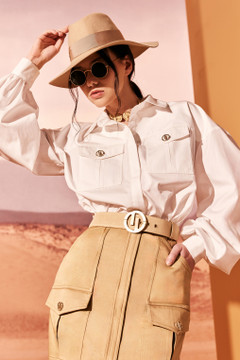 Poplin Shirt with Skirt Poplin Shirt with Skirt