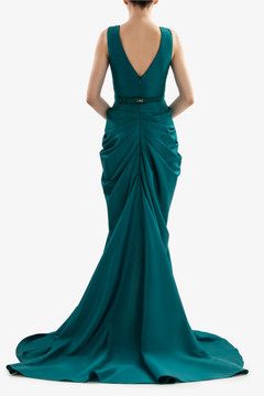 Draped Taffeta Gown Draped Taffeta Gown