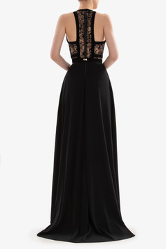 Lace Halter Neck Gown Lace Halter Neck Gown