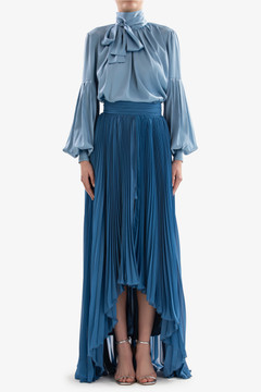 Satin Blouse with Skirt Satin Blouse with Skirt