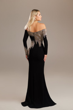 Flared Long Sleeve Gown Flared Long Sleeve Gown